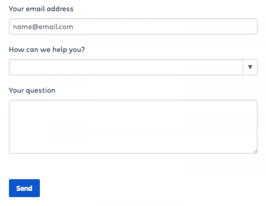 contact form example